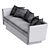 Modern Transforming Sofa Bed 3D model small image 3