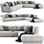 Modern Paris Seoul Sofa Design 3D model small image 2