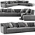 Modern Paris Seoul Sofa Design 3D model small image 3