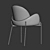 Elegant Macy Dining Chair 3D model small image 6