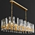 Linear Chandelier with Elegance 3D model small image 3