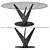 Modern Epsylon Round Table: 179cm 3D model small image 3