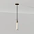 Erlenmeyer-Inspired Modern Transparent Glass Pendant 3D model small image 3