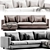 Flexform Long Island 05 Sofa 3D model small image 2