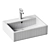 Duravit Vero Wall-mounted Basin, White 3D model small image 2