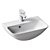 Duravit Me by Starck Сontemporary Wall-mounted Sink 3D model small image 2