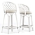 Rattan Criss-Cross Stools Collection 3D model small image 1