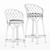 Rattan Criss-Cross Stools Collection 3D model small image 5