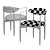 Kimberly Denman Leto Dining Chair 3D model small image 3