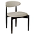 Stylish Leto Dining Side Chair 3D model small image 2