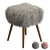 Corner Design Goat Stool 3D model small image 2