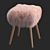 Corner Design Goat Stool 3D model small image 3