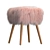 Corner Design Goat Stool 3D model small image 4