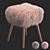 Corner Design Goat Stool 3D model small image 5