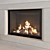 Modern 3D Fireplace Wall Art 3D model small image 3