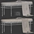 Elegant Sylva Oval Bench_UNSPLIT 3D model small image 7