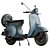 Vintage Italian Vespa Scooter 3D model small image 1