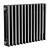 Anthracite 3 Column Horizontal Radiator 3D model small image 1