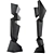 Modern Abstract Sculpture Set 3D model small image 4