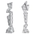 Modern Abstract Sculpture Set 3D model small image 7