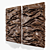 Metallic & Gypsum Wall Sculptures 3D model small image 2