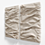 Metallic & Gypsum Wall Sculptures 3D model small image 4