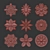 Ornament Element Pack 12: 3D Rendering Assets 3D model small image 7