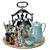 Modern Kitchen Tableware Set 01 3D model small image 3