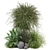 Greenery Ensemble Plant Set 935 3D model small image 1