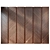 Modern Wood Wall Panel Set 3D model small image 1