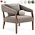 Modern Chic Lyssa Accent Chair 3D model small image 4