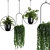 Modern Hanging Plant SetV1 3D model small image 1