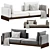 Vintage Luxury Chaplin Sofa 3D model small image 2