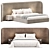 Modern Ferrol Bed Design 3D model small image 3