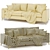 Light Color Isla Sofa 3D model small image 3
