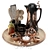 Modern Rustic Dinnerware Set 3D model small image 1