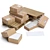 Multi-Size Boxes and Pallets 3D model small image 1