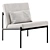 Kiki Lounge Chair and Ottoman 3D model small image 4