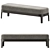 Molteni & C Bench Chelsea 3D model small image 1