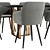 Modern Dining Chair and Table 3D model small image 4
