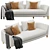 Designer Sofa Rolf Benz Kumo 3D model small image 3