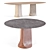 Togrul Marble Dining Table Set 3D model small image 1