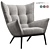 Lofty Cozy Armchair 3D model small image 1