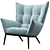 Lofty Cozy Armchair 3D model small image 2