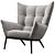 Lofty Cozy Armchair 3D model small image 4