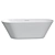 V+A Oval Freestanding Bath White 3D model small image 3