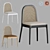 Rattan T Dining Chair, Modern 3D model small image 1