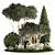 Alpine Topiary Tree Set 3D model small image 1