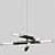 Mid-Century Sculptural Fredo Chandelier 3D model small image 2