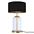 Handblown Glass Brass Table Lamp 3D model small image 1